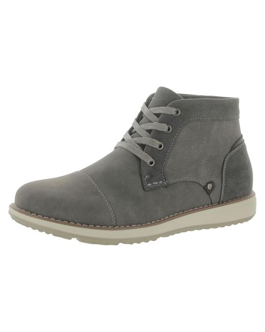 Vance Co. Gray Ankle Fashion Casual And Fashion Sneakers for men