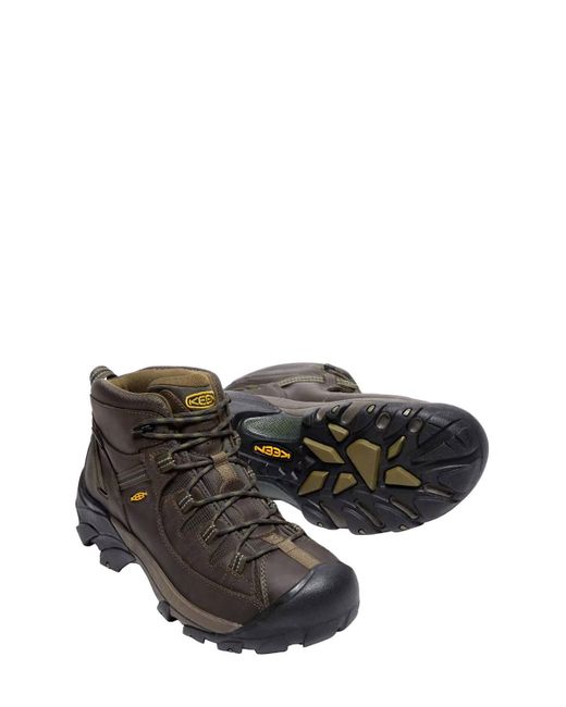 Keen Black Men's Targhee Ii Mid Hiker Shoes for men