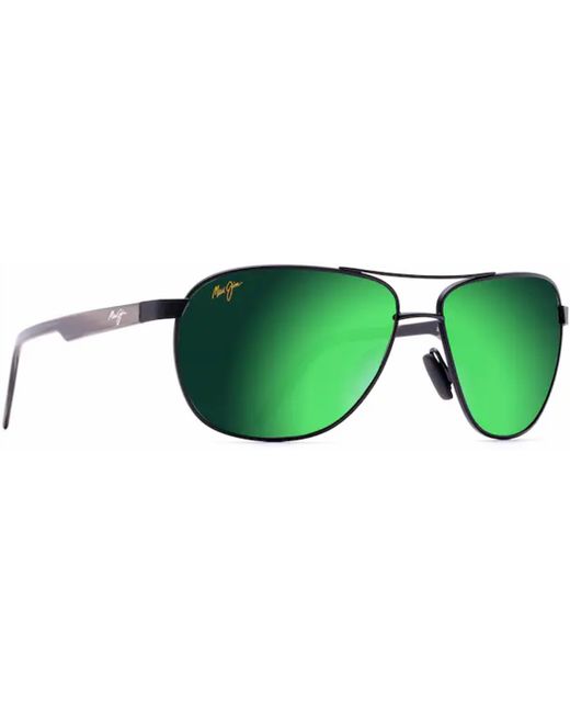 Maui Jim Green Castles Polarized Aviator Sunglasses