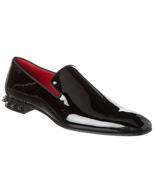 Christian Louboutin Black Marquees Patent Loafer for men