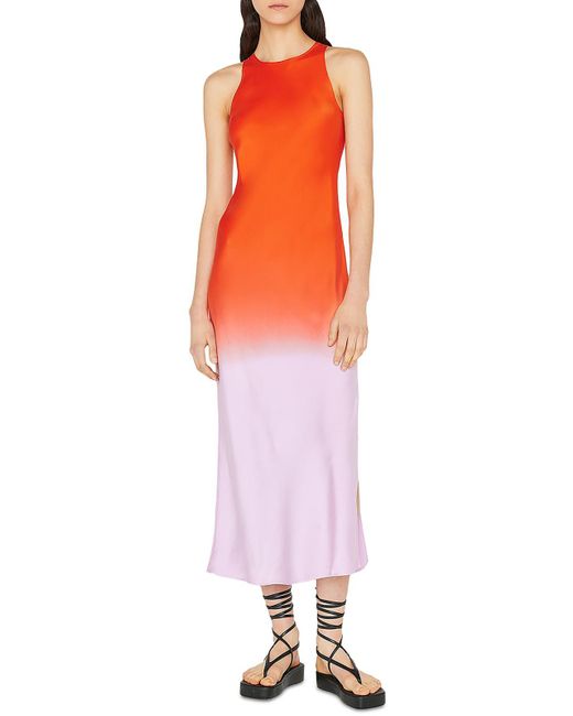 FRAME Multicolor Semi-formal 100% Silk Slip Dress