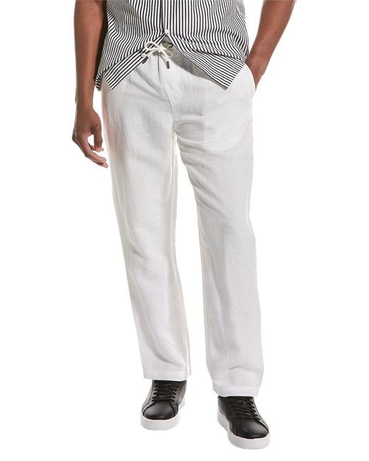 Onia White Air Linen-blend Pull-on Pant for men