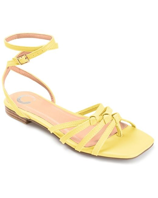 Journee Collection Yellow Collection Indee Sandal