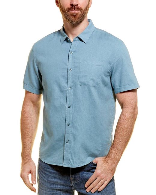 Magaschoni Linen-blend Woven Shirt in 