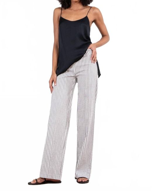 Avenue Montaigne Blue Flavia Bistro Stripe Pant