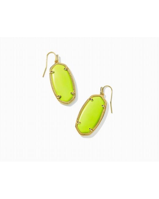 Kendra Scott Black Faceted Elle Drop Earrings