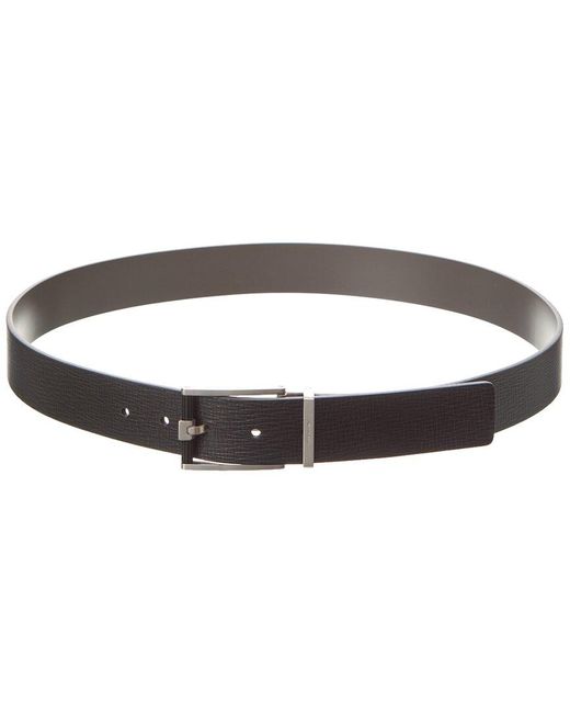 Ferragamo Black Ferragamo Reversible & Adjustable Leather Belt for men