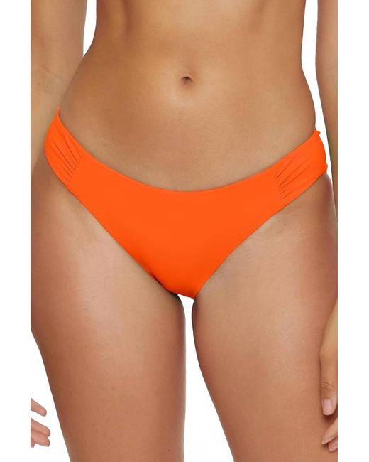Becca Orange Standard Baja Mar Hipster Bikini Bottom