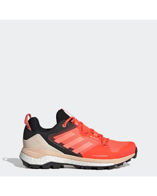 Adidas Red Terrex Skychaser Gore-tex 2.0 Hiking Shoes for men