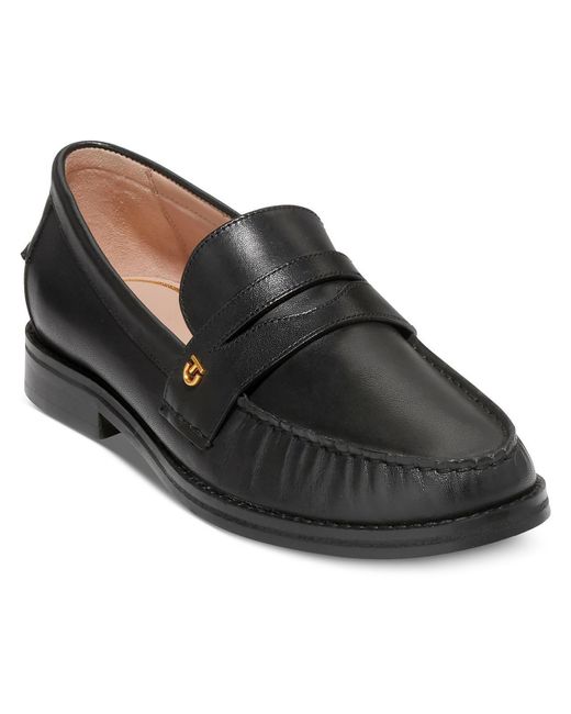 Cole Haan Black Leather Padded Insole Loafers