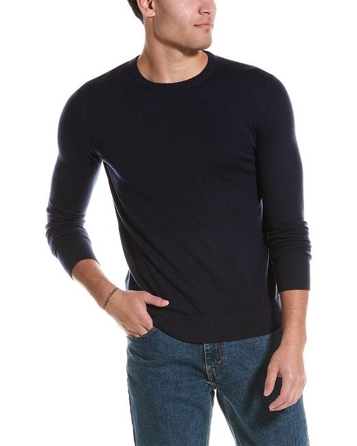 Theory Black Riland Harman Wool-blend Sweater for men