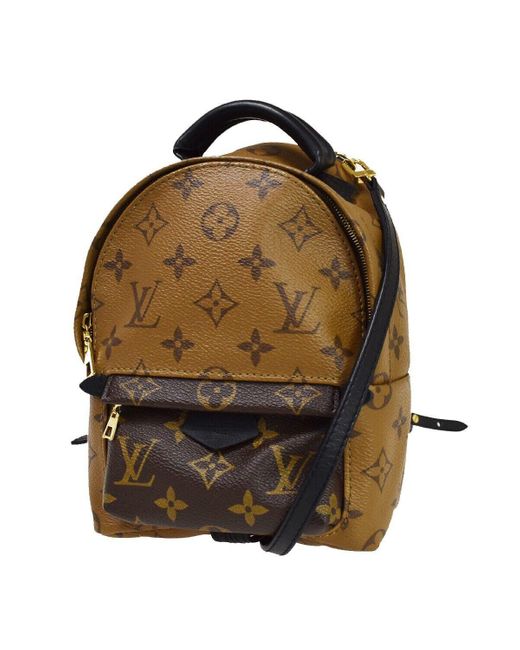 Louis Vuitton Palm Springs Mini Canvas Backpack Bag (pre-owned) in