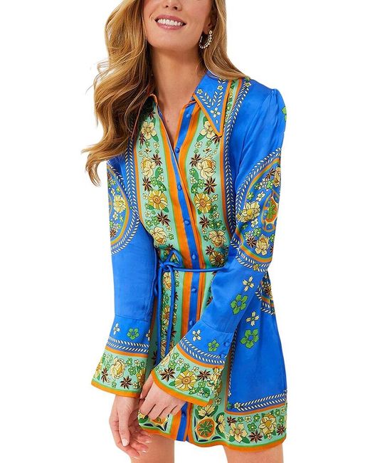 CHARLOTTE GREEN Blue Mini Dress