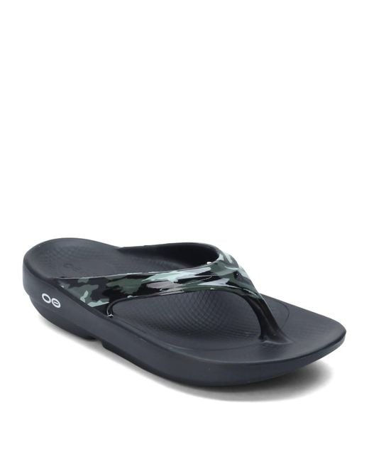 OOFOS Blue Oolala Thong Limited Sandal