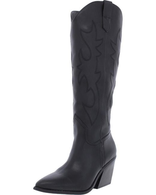 Madden Girl Arizona Pointed Toe Block Heel Cowboy, Western Boots in Black Lyst