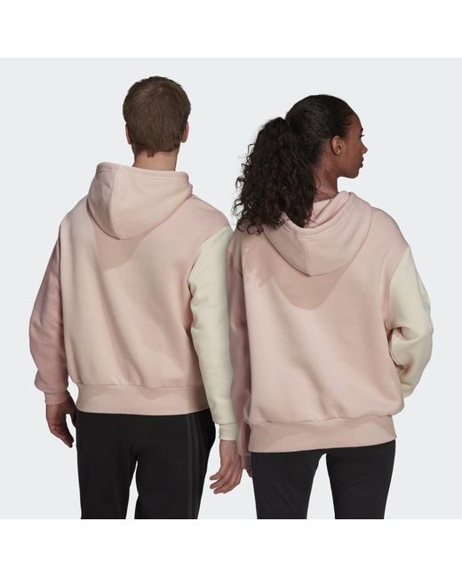 adidas Sportswear Fleece Hoodie (gender Neutral) in Pink for Men | Lyst