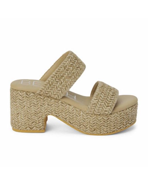 Matisse Metallic Ocean Avenue Platform Sandal