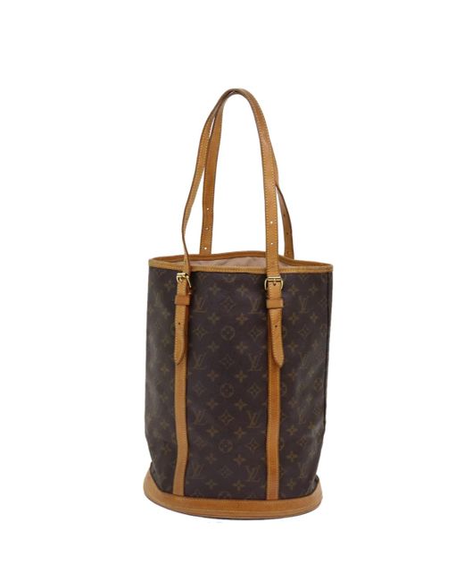 Louis Vuitton Brown Bucket Gm Canvas Shoulder Bag (pre-owned)