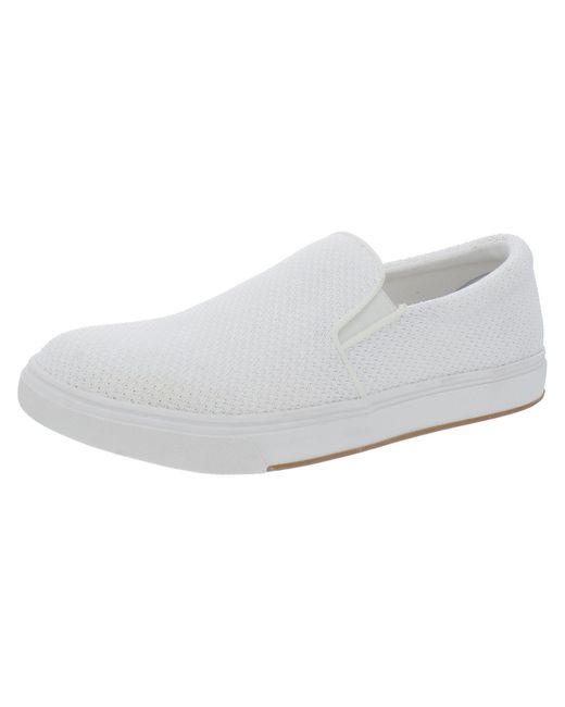 Steve Madden White Coulter Slip On Comfort Casual And Fashion Sneakers