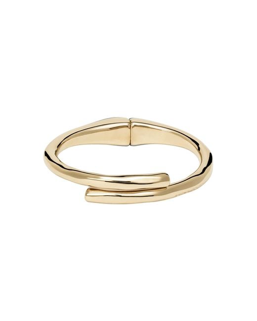 Uno De 50 Metallic Spring Clasp Cuff