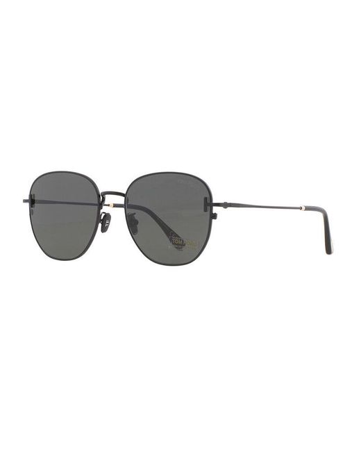 Tom Ford Gray Sunglasses Square Full Rim, Matte Frame And Smoke Lens Ft0976-K02A for men