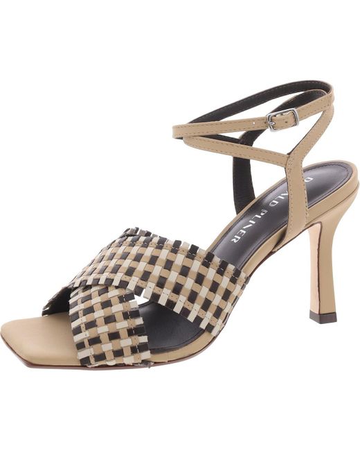 Donald J Pliner Brown Buckle Ankle Strap