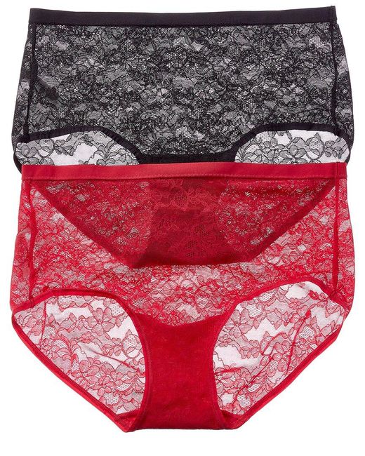 Le Mystere 2pk Brief in Red | Lyst