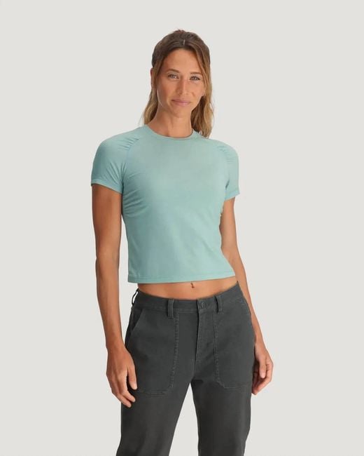 Free Fly Green Elevate Lightweight Fitted Tee