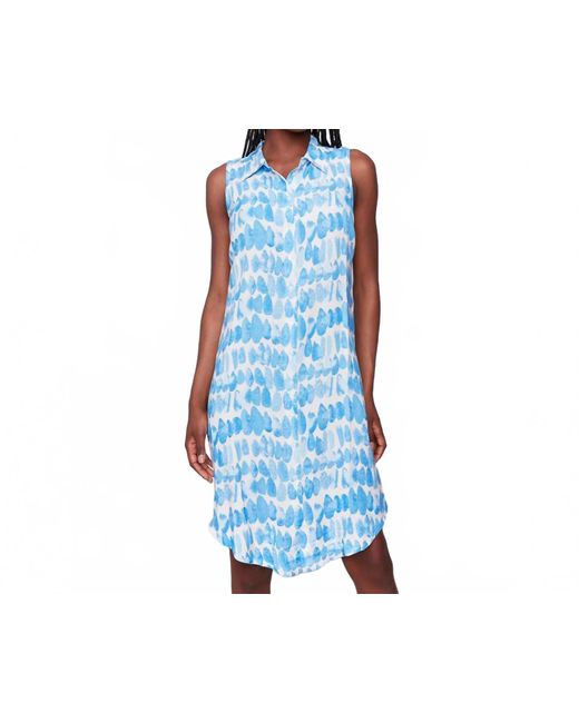 Charlie b Blue Printed Button-Up Dress