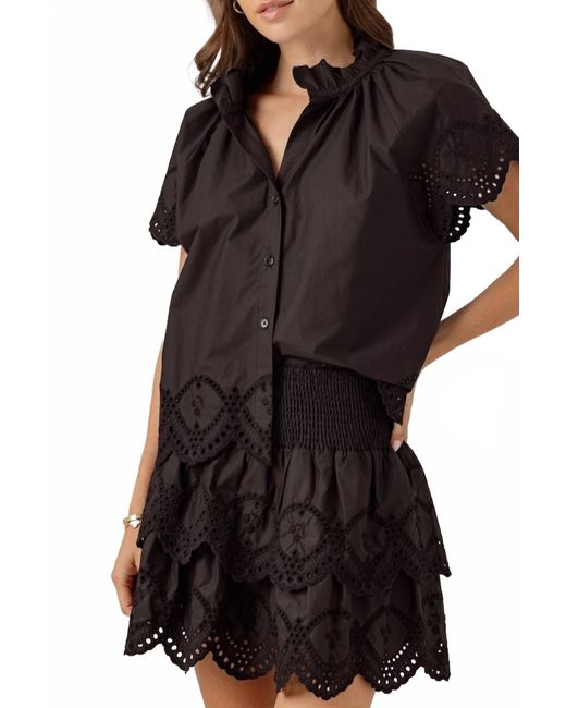 Sundays Black Felice Mini Skirt
