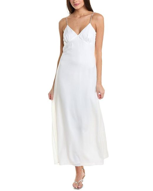 Solid & Striped White Rosetta Maxi Dress