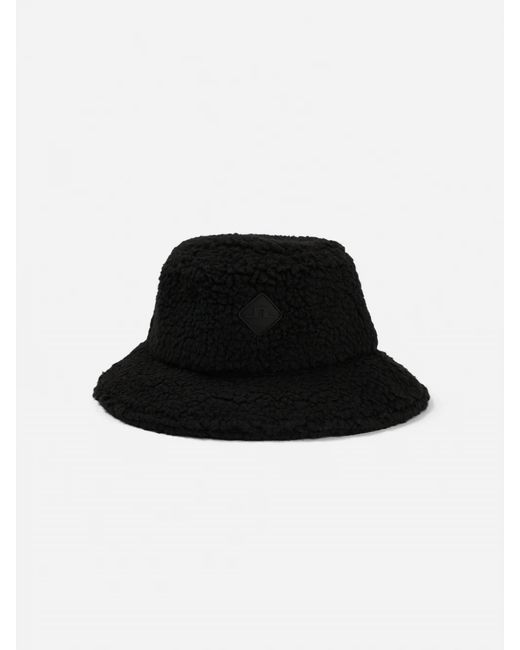 J.Lindeberg Black Pile Bucket Hat for men