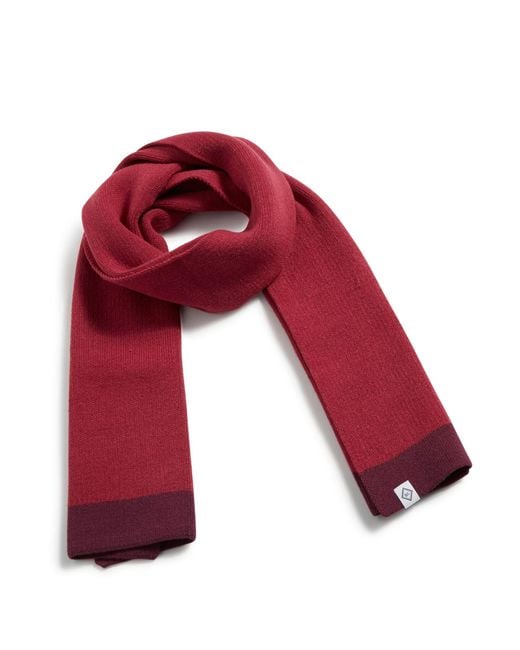 Vera Bradley Red Solid Knit Scarf