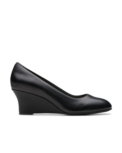 Clarks Black Olivette Pearl ( Leather) High Heels