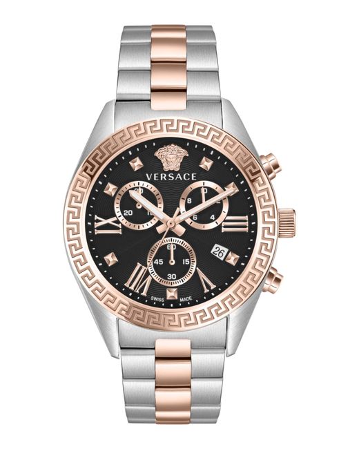 Versace Metallic Greca Chrono Watch