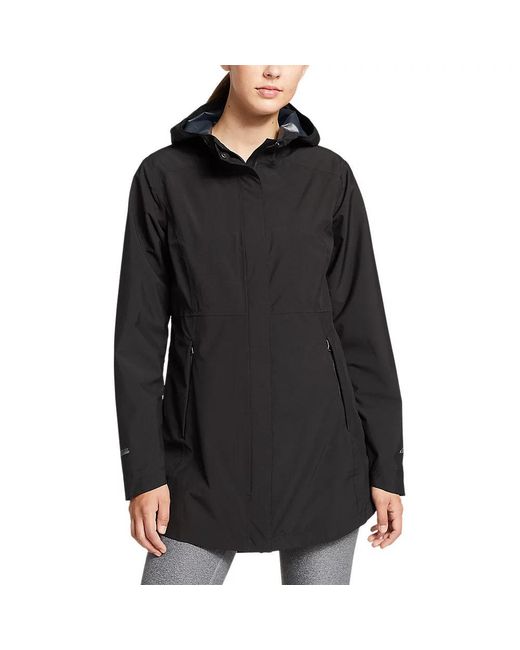 Eddie Bauer Rippac Stretch Rain Parka in Black Lyst