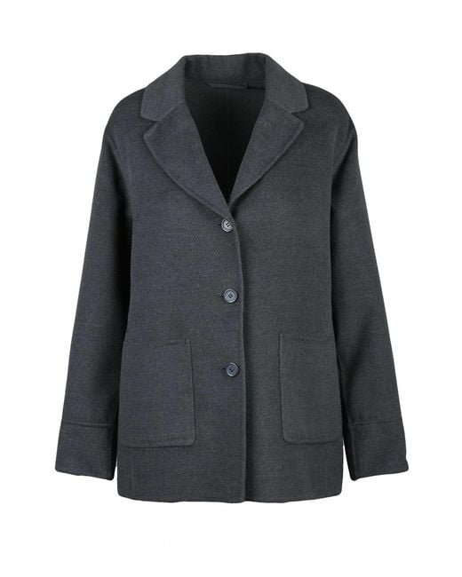 Marella Black Polyester-Blend Coat