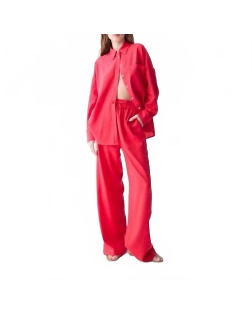 DELUC Red Roxa Pants