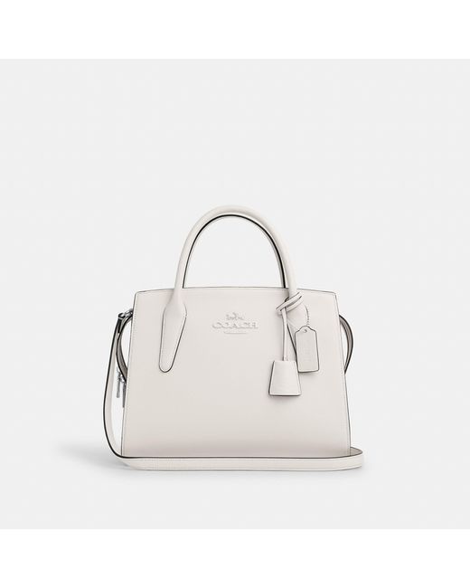 COACH White Large Andrea Carryall