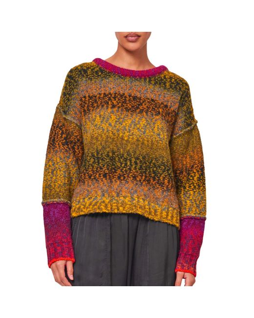 Raquel Allegra Multicolor Iris Pullover Sweater