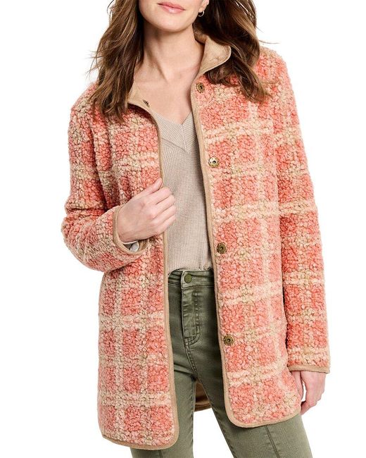 NIC+ZOE Red Nic & Zoe Sunset Sherpa Jacket