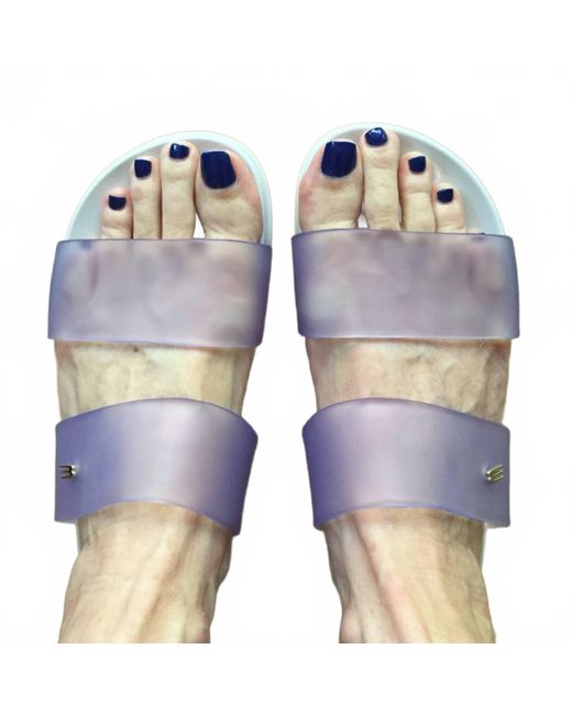 Melissa Blue Cosmic Glittered Sandals