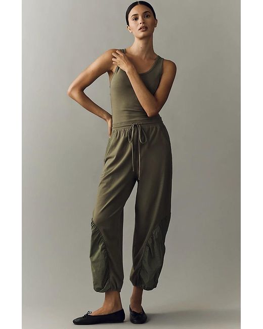 Daily Practice Green Drawstring Jumpsuit