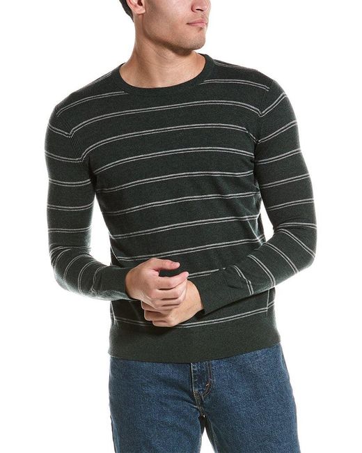 Theory Gray Riland Wool-blend Crewneck Sweater for men