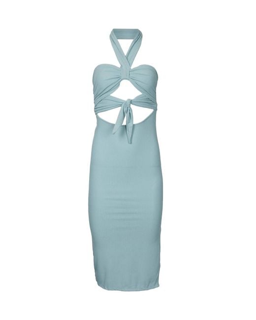 endless blu dress Textured Navy Sleeveless Maxi Dress - Endless Rose main image 1