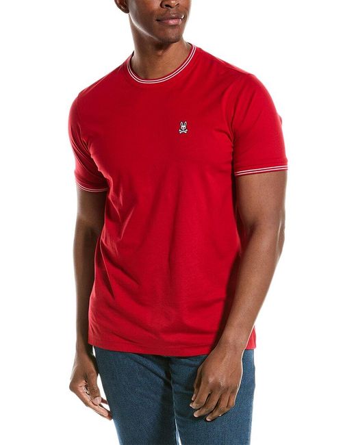 Psycho Bunny Red Logan T-shirt for men