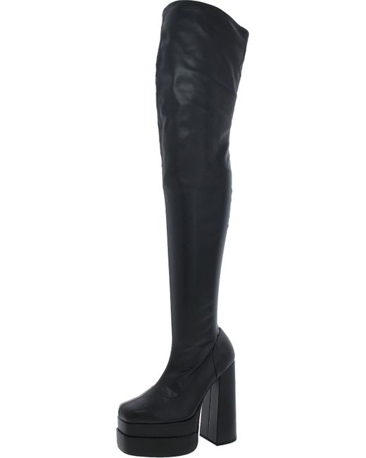 ALDO Black Block Heel Dressy Knee-high Boots