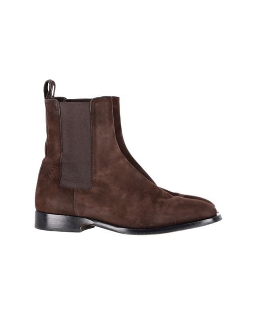 The Row Brown Grunge Boots for men