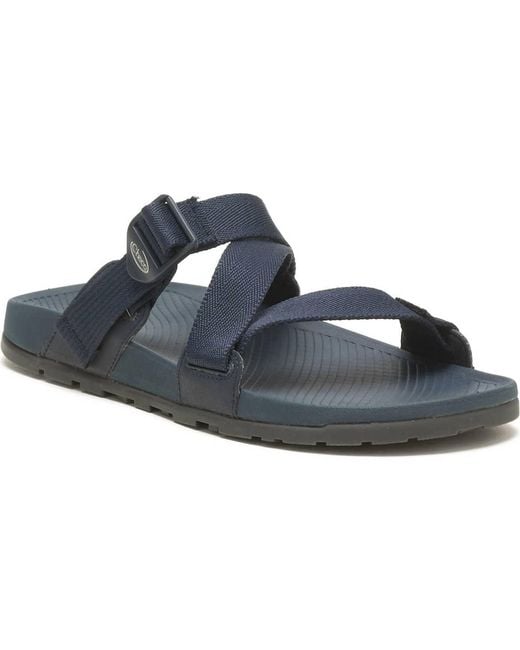 Chaco Blue Lowdown Slide Sandal for men
