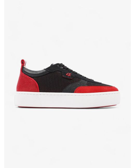 Christian Louboutin Red Happyrui Sneakers / Mesh